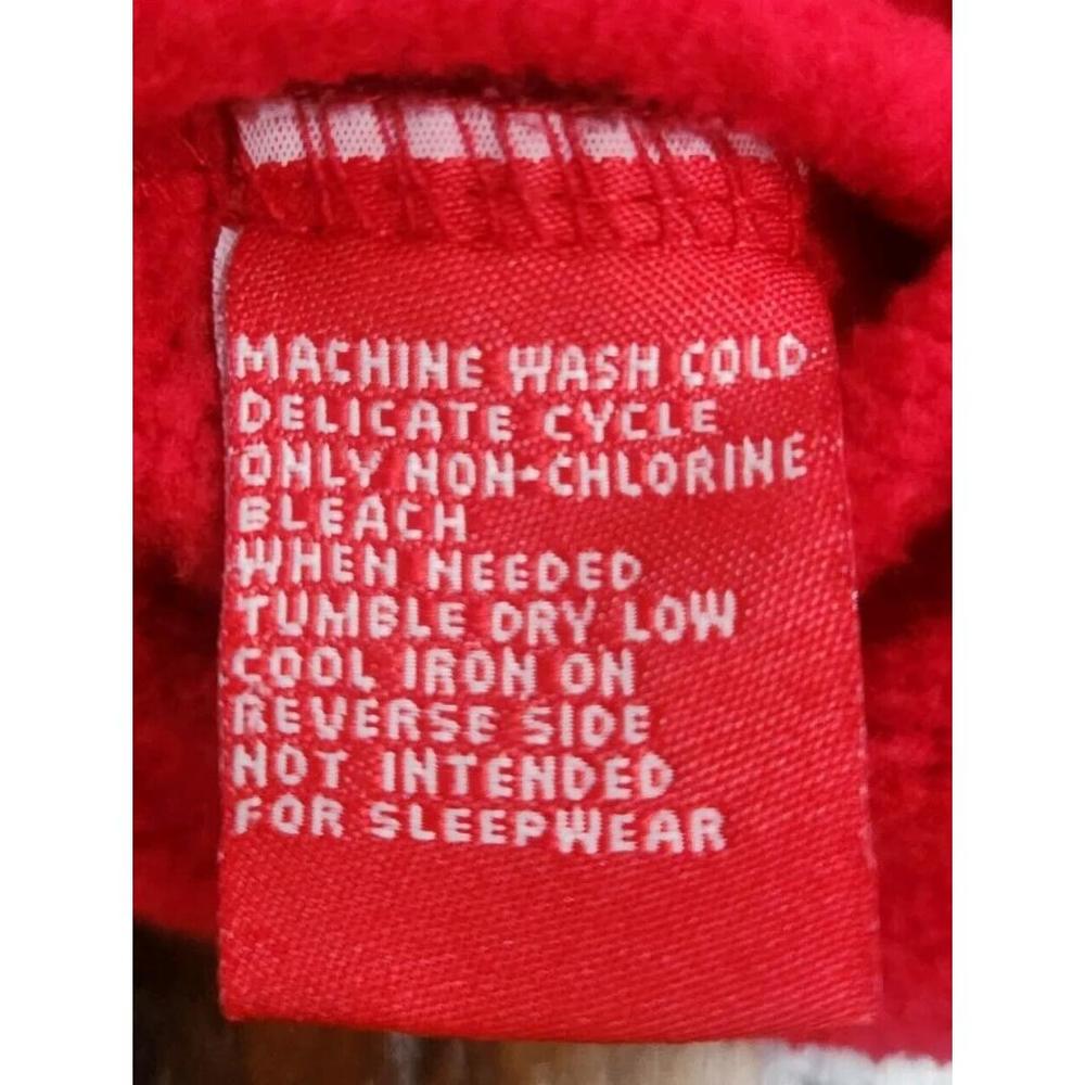 Coca-Cola Polar Bear Embroidered Red Unisex Pullover Sweatshirt XL - Picture 3 of 8